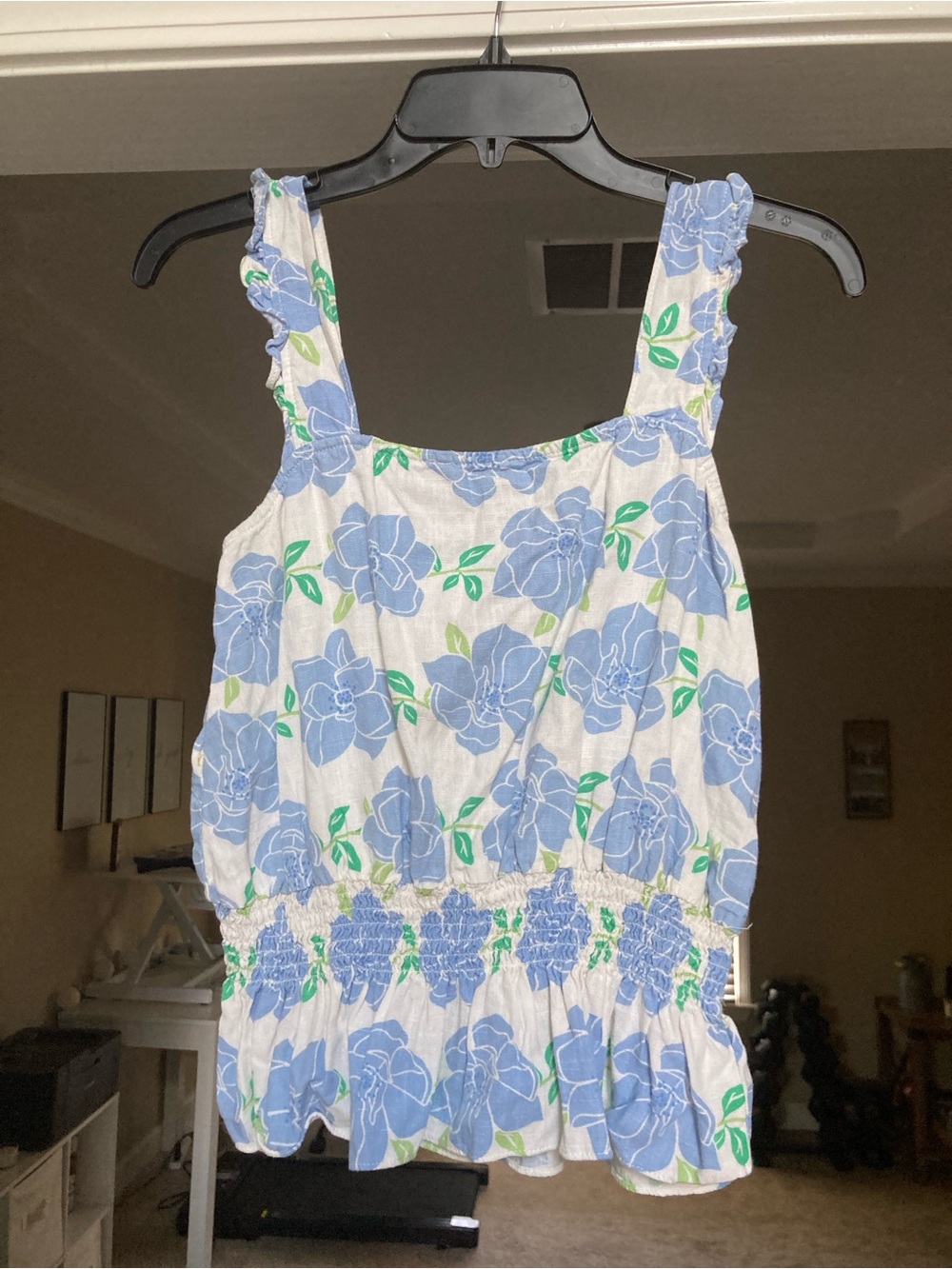 Draper James Blue Floral Top